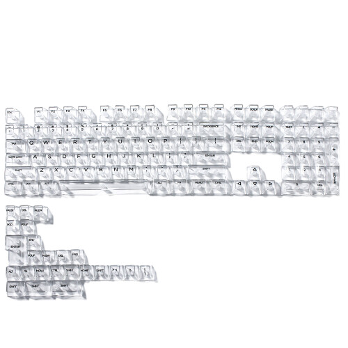 High Transparency 10mm Profile Keycap Set 132Keys-right on time