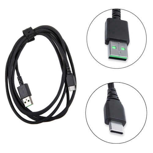 Câble de chargement USB vers type C pour souris-Noir 2