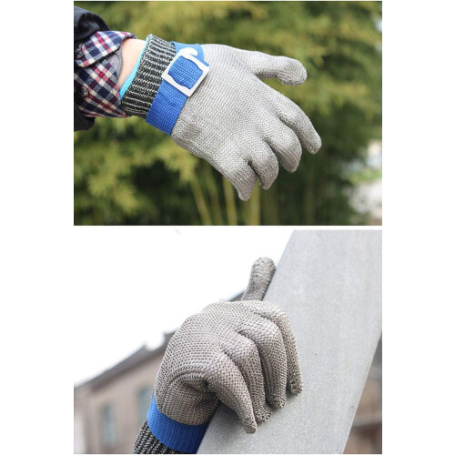 Γάντια Safe Hands Companion, ανθεκτικά γάντια Level9Cut, πλέγμα από ανοξείδωτο ατσάλι για 1