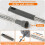 Extendable Microfiber Duster For Multi-Use Applications, Adjustable Up To 245 Cm, Dust Mop Rod And Bendable Corner Broom, Space Saving And Versatile, 6