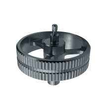 Mausrolle Scrollrad Aluminiumlegierung Mausrollenrad-dunkelgrau