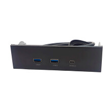 Panneau d'extension USB3.2 et Type C pour baie de 5,25 pouces