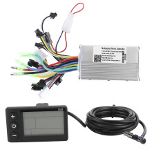 Motorcontrollerkit met LCD-display, waterdicht, 36V-48V borstelloze controller voor e-bikes, stille werking en eenvoudige installatie met stabiele