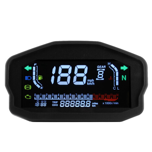 Multi-Function Handlebar Switch, Gear Indicator Shift Sensor for Uni 1 2 4 Cylinder Motorcycles with Real-Time Engine Diagnostics and Distance 1