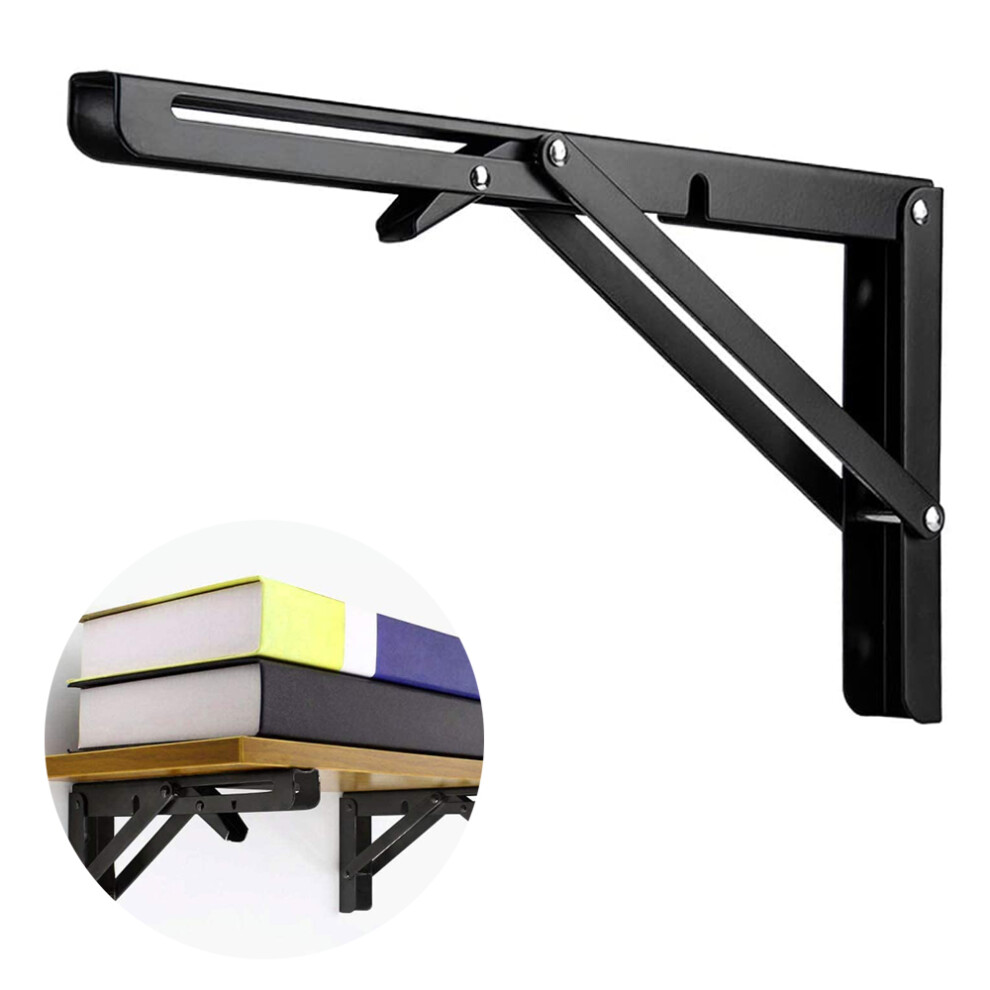 Heavy Duty Stainless Steel Shelf Brackets, Space Efficient Design, Max Load Capacity 440Lbs, Easy To Install Diy Brackets, Triangle Structure Ensures 9148971492590