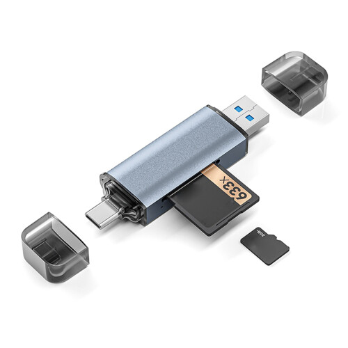 Type C Card Reader for Computers and Phones with Double Slots 2