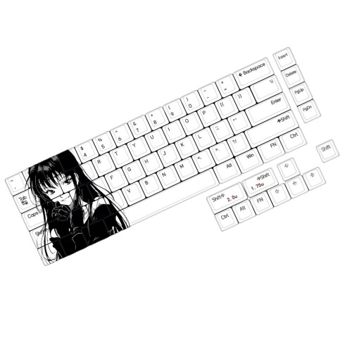 75-Key PBT Keycap Set with Original Height Long Duribility