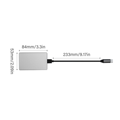 Multiport USB C Charging Dock 4K60hz Video Adapter With Card 2