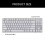 Couverture de clavier d'ordinateur portable en TPU pour-Noir 4