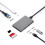 USB-C-Adapter-Hub, 6-in-1-Dockingstation mit 2