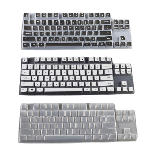 Couverture de clavier d'ordinateur portable en TPU pour-Noir 1