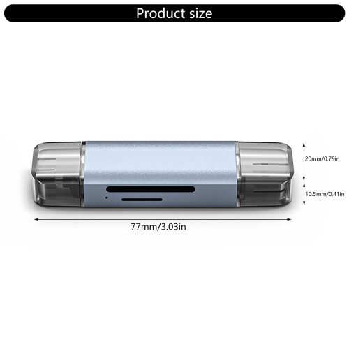 Double Port Card Reader 5Gbps Data Transfer for Seamlessly File 2