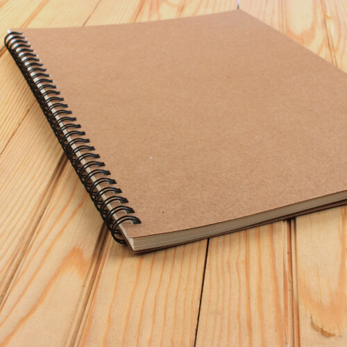 Wire Bound Journal For Composition Schoolwork, Smooth Writing 7mm Line Spacing Craft Paper Softcover 1 Pack 1