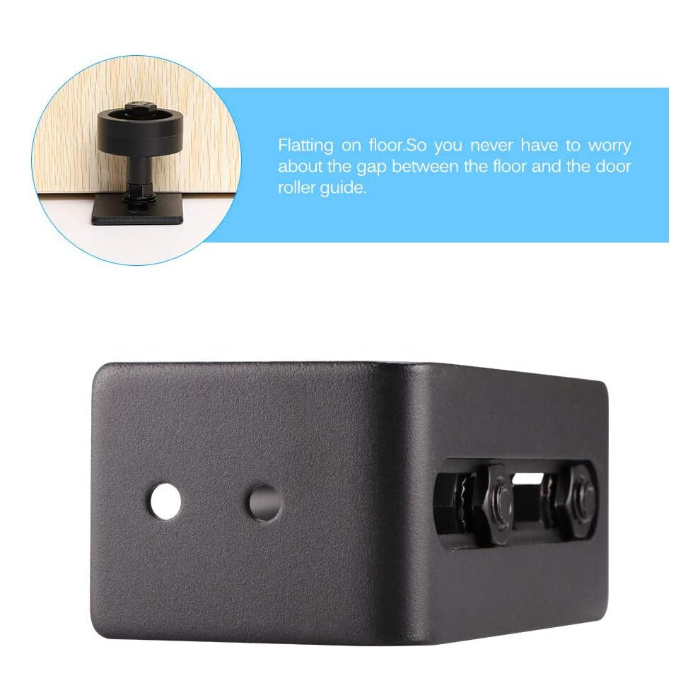 Adjustable Sliding Door Floor Guide, Sturdy Carbon Steel Roller With Anti-Corrosion Coating For Smooth Running, Protective Groove Flush Bottom Design 9128293334617