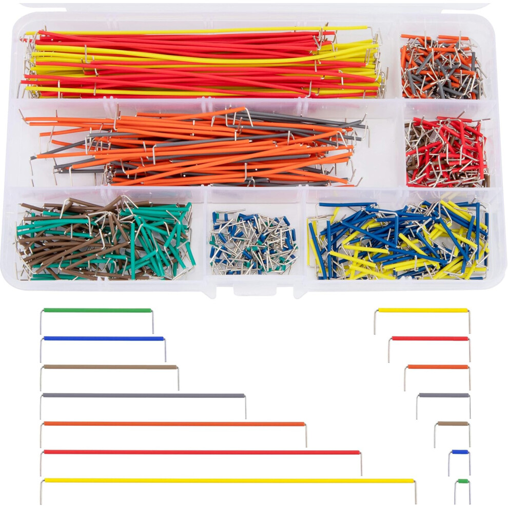 Craftsmanship Meets Convenience: Breadboard Jumper Wire Cables, Solderless Connections, Assorted Lengths For Electronics Enthusiasts, 2-125Mm 9128293648738