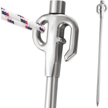 Pet ground stake, stainless steel, 360 rotatable ground stake, tent pegs, camping nails, for yard, camping