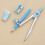 Math Learning Aid, Geometry Tools For Students, Portable Design Compass Set With Protractor Rulers In Shatterproof Storage Box 5