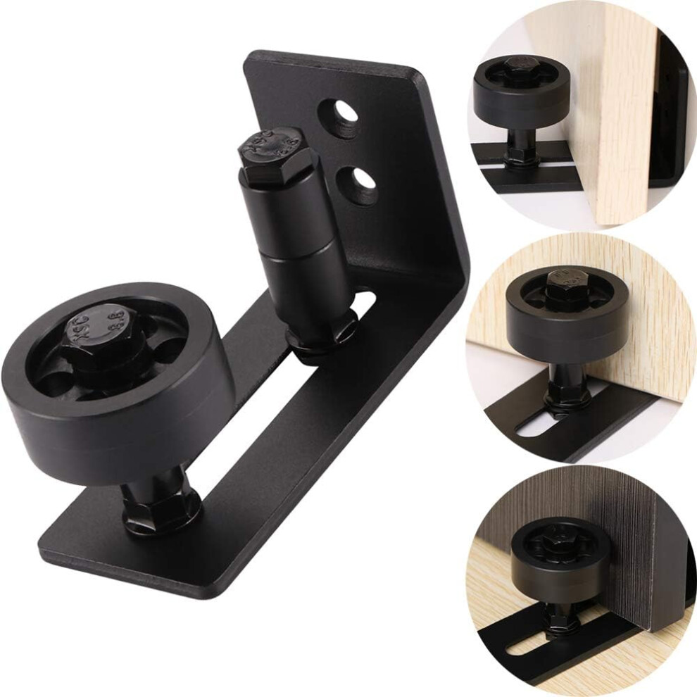 Barn Door Floor Guide, Stable And Reliable, Wall Mounted Hardware With Flush Bottom Design, Adjustable Stay Rollers, Smooth Wheels For Quiet 9175034061974