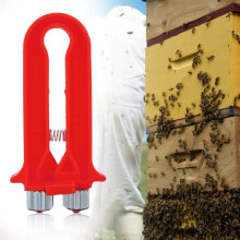 Metalen wielen voor het aanspannen van bijenraamdraad, moeiteloos spannen voor bijenkorfonderhoud, hoogwaardige metalen en kunststof onderdelen.