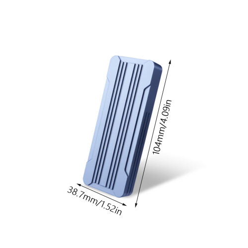 Boîtier de disque solide 20Gbps PCIE M.2 Double protocole vers 2