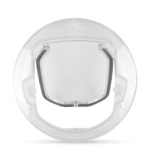 Cat Flaps Pet Door/Cat Flap, Transparent Windproof Flap Door for Glass Door and Window with 4Way Lock, for All Pets to Be and Be