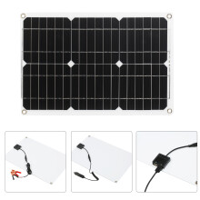 18W Monokristallines Solar-Panel-Kit mit Doppel-USB, 12V-Ausgang, wasserdicht