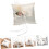 Wedding Ring Cushion Flower Basket Rustic Ring Cushion with Flower Base White 4