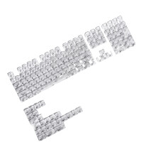 132Keys 10mm Profile Transparent Keycaps Set-Side carving