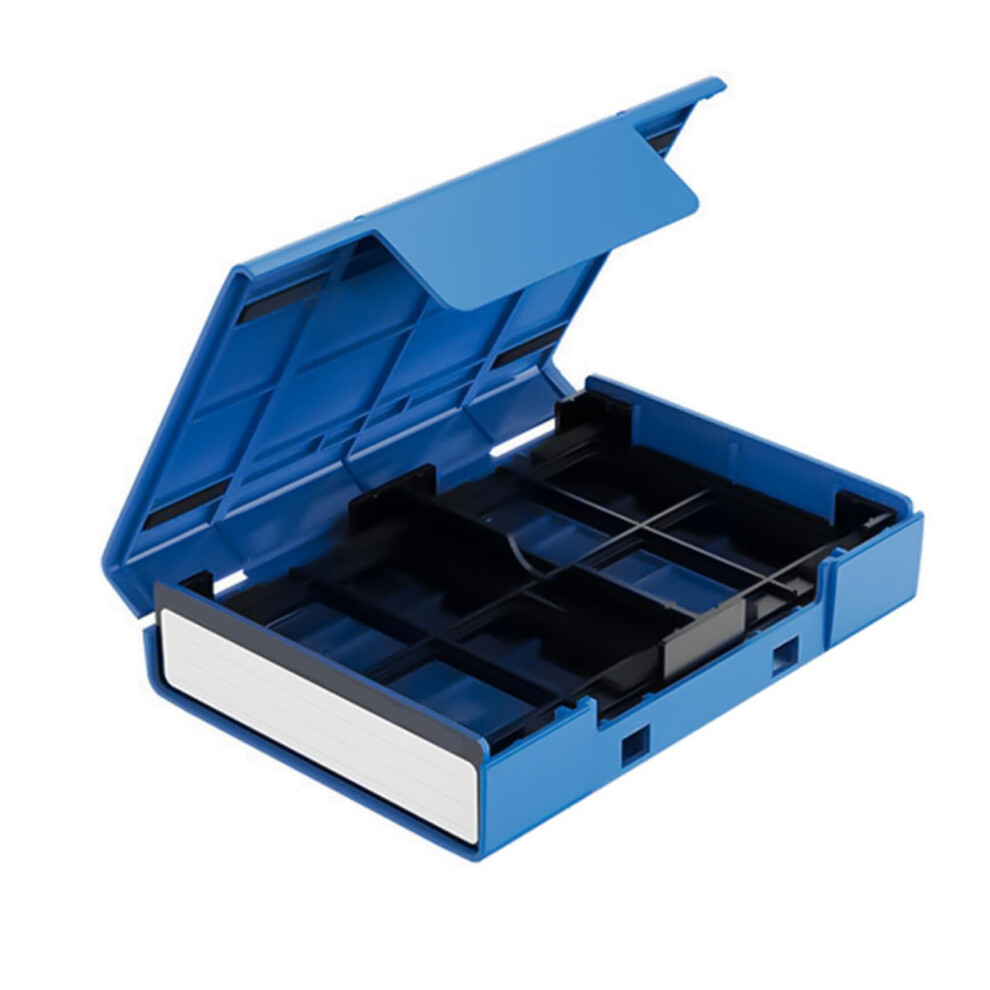 Hard Drive Storage Case Abs For 4X2.5 Or 1X3.5 Inch Drives Secure Travel Organizer Blue 9189345284540