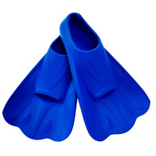 Travel Friendly Snorkeling Fin Reinforced Stability Quick Release Silicone Fins Butterfly Blue Size 2426