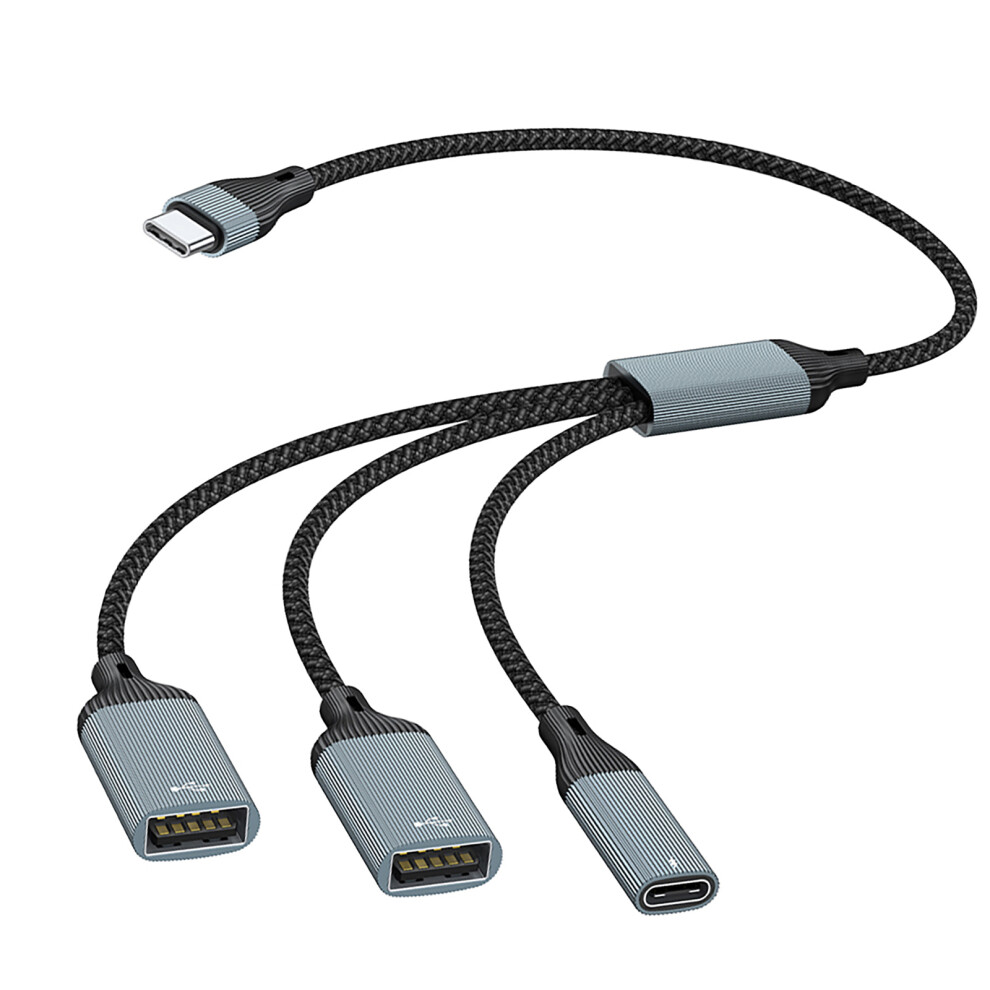 Usb C Splitter Cable 60W Charging And Data-1 Type C 2 Usb 7732000467714