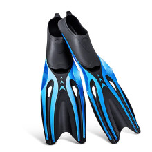 Closed Heel Diving Fins For Snorkeling And Diving Frog Style Blue XL