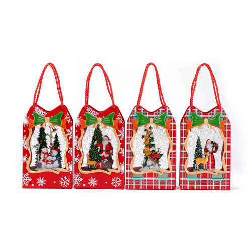 Animated Snowfall Christmas Decoration Musical Box Safe ABS-B 1