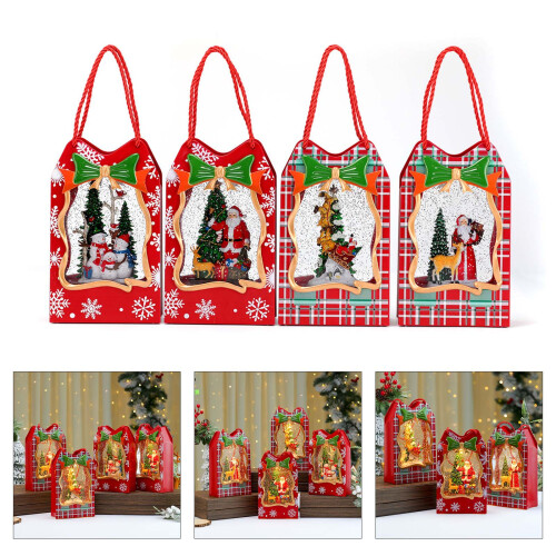 Animated Snowfall Christmas Decoration Musical Box Safe ABS-B 2