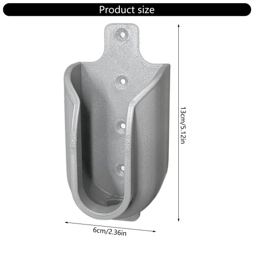Easy Installation Hose Nozzle Storage Holder Heavy Duty-Black 2