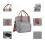 Geräumige, wasserdichte Picknick-Kühltasche aus-Grau 6