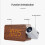 Projection Clock for Bedroom Ceiling, Alarm-Walnut Roman Dial 3