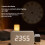 Projection Clock for Bedroom Ceiling, Alarm-Walnut Roman Dial 2