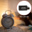 Projection Clock for Bedroom Ceiling, Alarm-Walnut Roman Dial 4