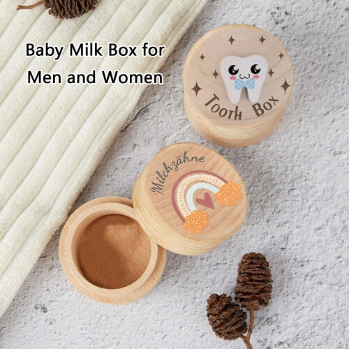 Baby Tooth Memory Box MultiPurpose Wood-UV printing series 2