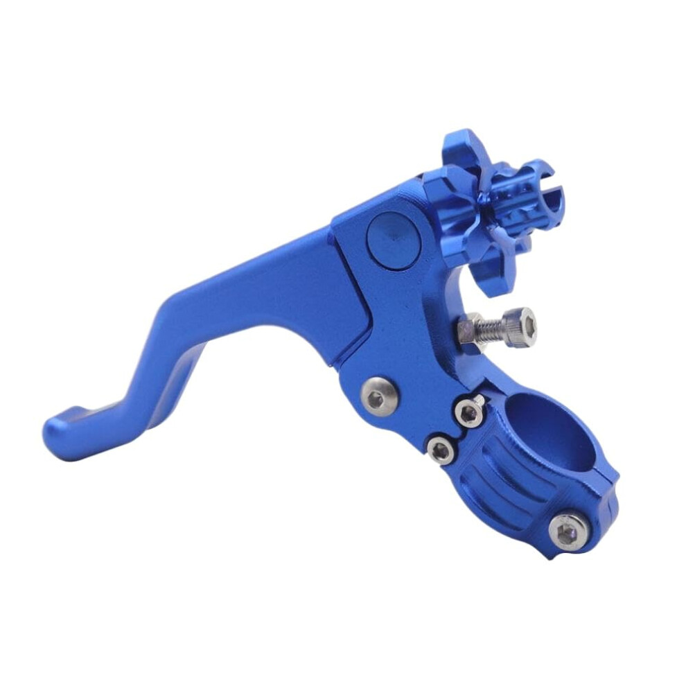 Universal 22Mm Handlebar Cnc Aluminum Clutch Lever For Atv Motocross Pit Dirt Bikes Blue 9412369090928