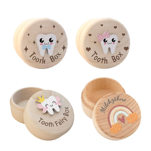Baby Tooth Memory Box MultiPurpose Wood-UV printing series 1