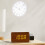 Projector Clock,Digital Alarm Clocks-white Digital dial 5