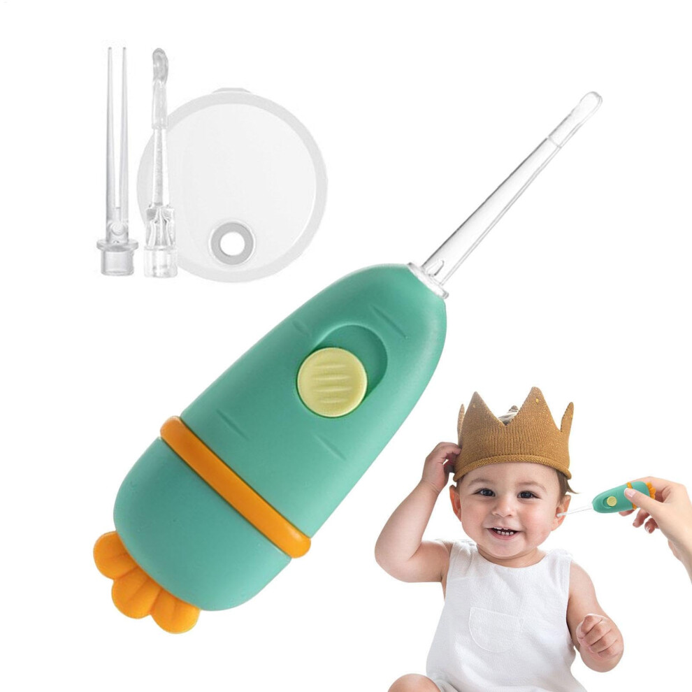 Light/Green Led Earwax Cleaner, Safe Gentle Wax Remover For Kids And Adults,
