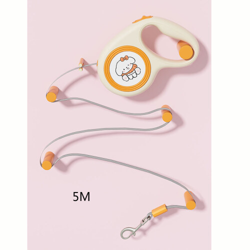 Retractable Dog Training Leashes for Walking and-Pink peach bag 2