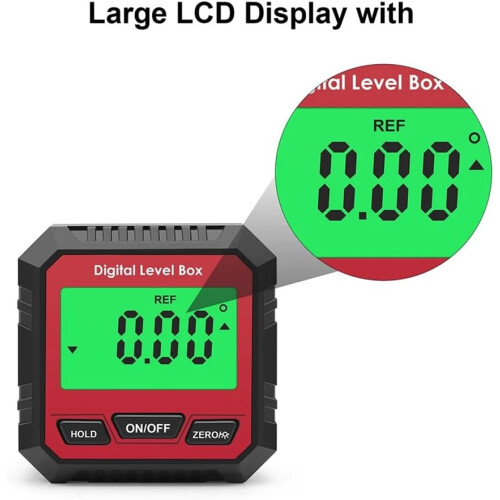 Universal Bevel Box 90 Degree Mini Electronic Digital Protractor Inclinometer Level Measurement Tool with LCD Display 1