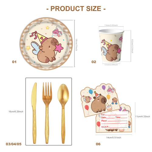 10Pcs Animal Themed Disposable Party Tableware Cutlery-Spoon 2