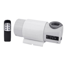Plastic Rotating Projection Clock Quiet Operations Roman-White