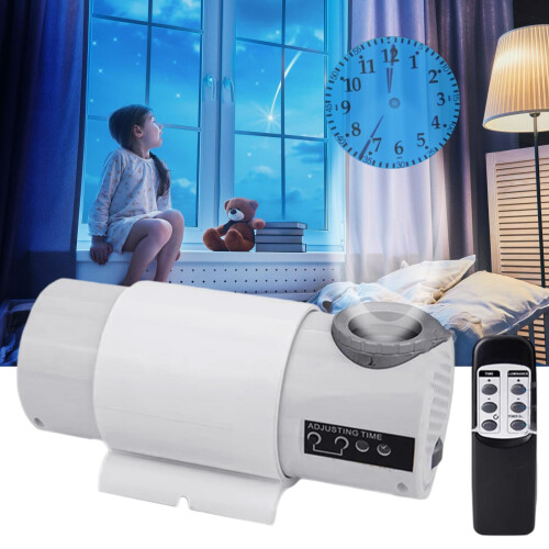 Multifunction LED Projection Alarm Clock with 180 Degree-Black 1