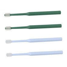 4 pieces household cat toothbrushes for small pets, designed with cleaning features for cats, made of and TPE material.